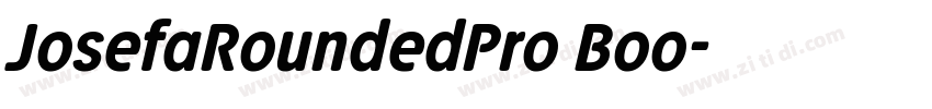 JosefaRoundedPro Boo字体转换